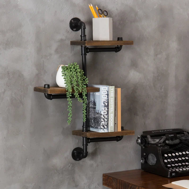 Tavernier 3 Piece Pine Solid Wood Accent Shelf